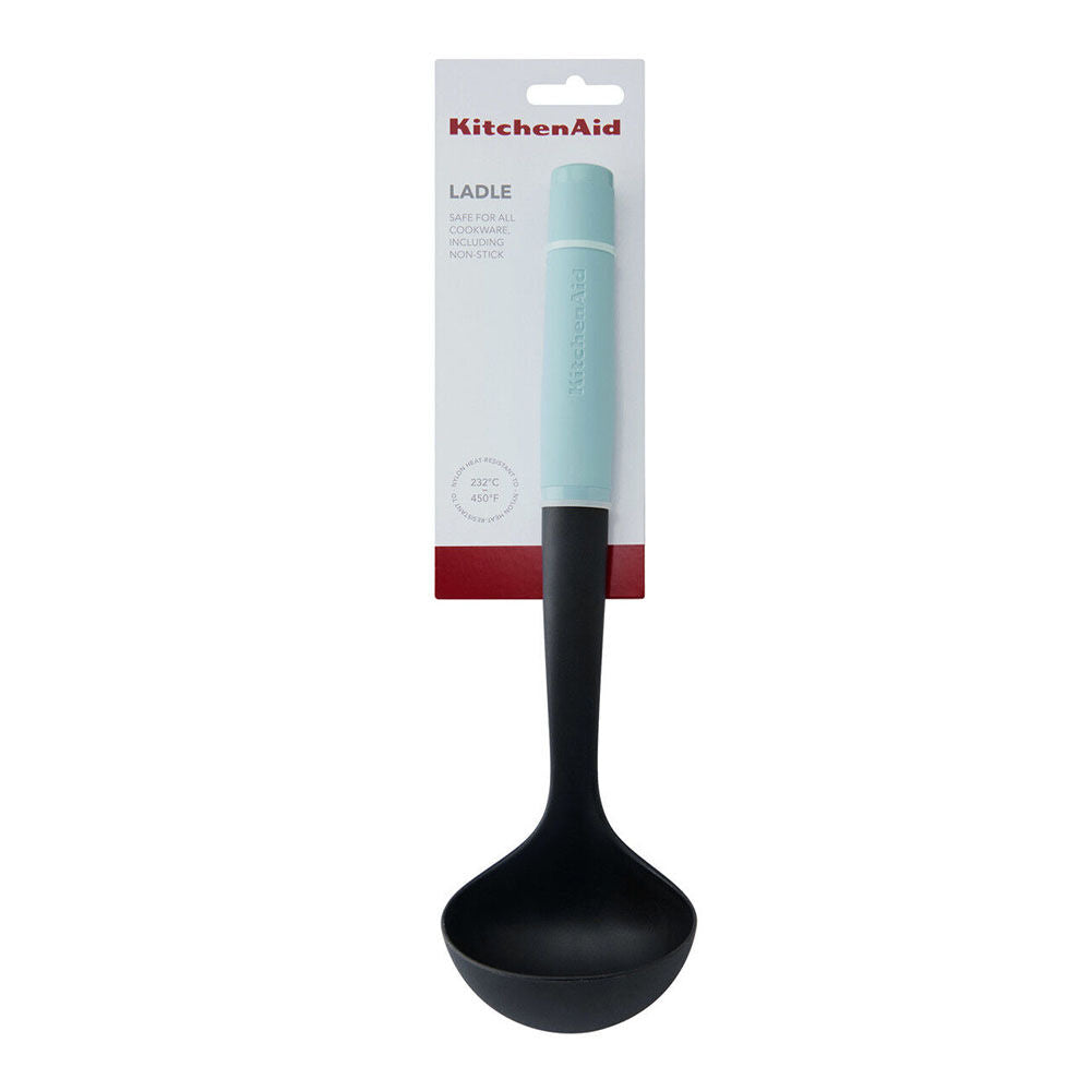 KitchenAid Plastic Soft Grip Ladle Kitchen Utensils - Mineral Water