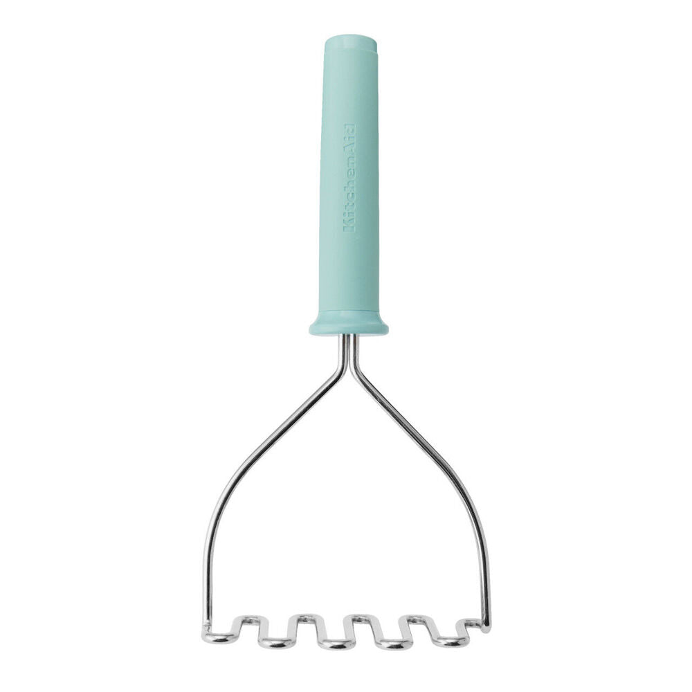 KitchenAid Soft Grip Metal Masher Cooking Utensil - Mineral Water
