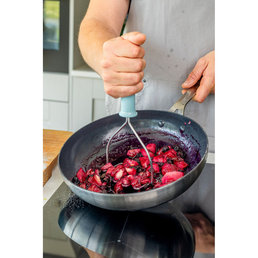 KitchenAid Soft Grip Metal Masher Cooking Utensil - Mineral Water