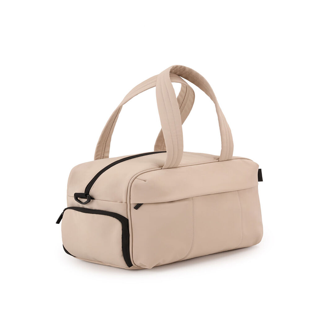 Kate Hill Women's Willow Duffle Overnight Travel Bag Water-Resistant 40cm Beige