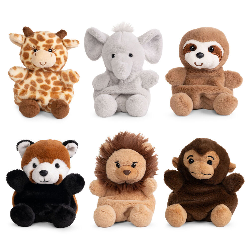 2PK Little Living Nature Snugglies Safari Plush Toy 15cm - Assorted 3y+