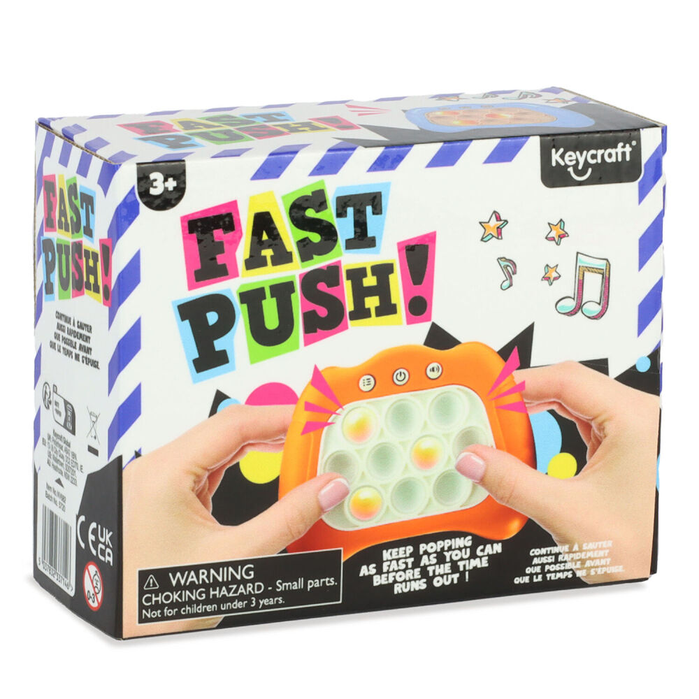 Keycraft Fast Electronic Push Memory Game Sensory Fidget Toy - Assorted 3y+