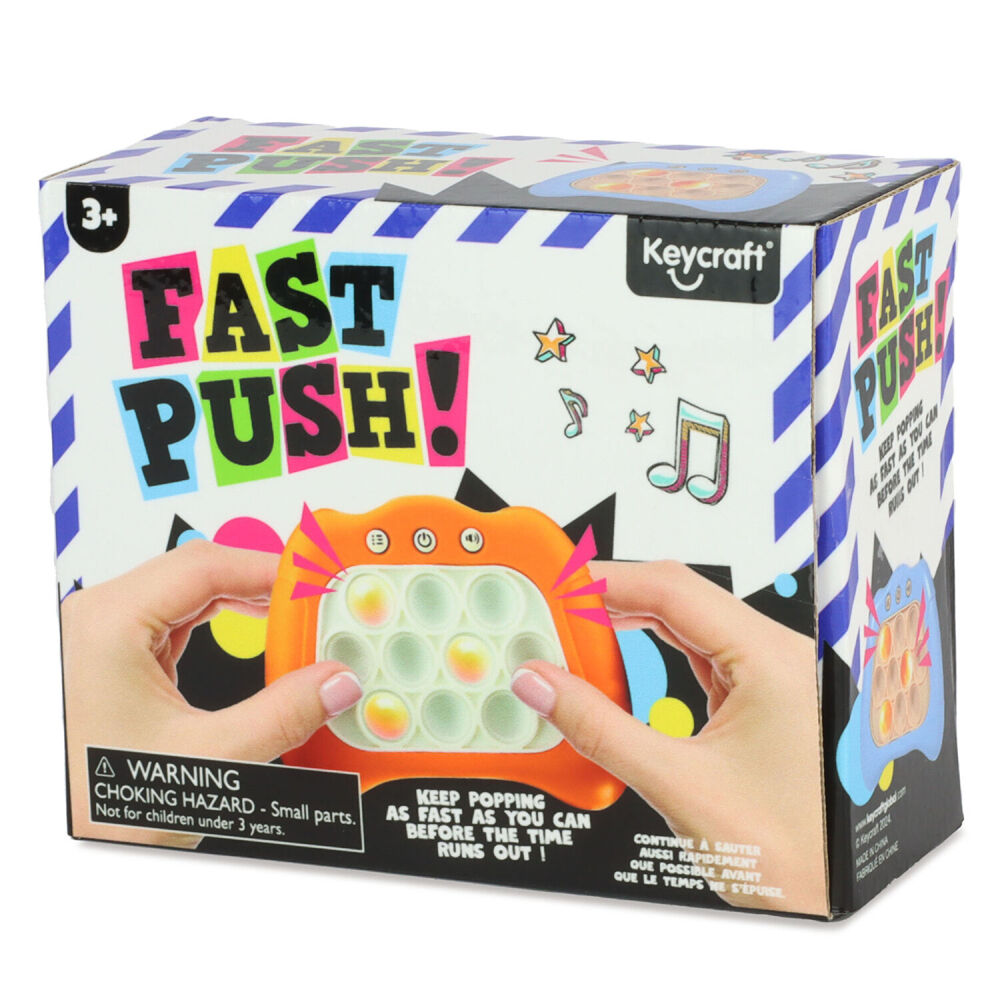 Keycraft Fast Electronic Push Memory Game Sensory Fidget Toy - Assorted 3y+
