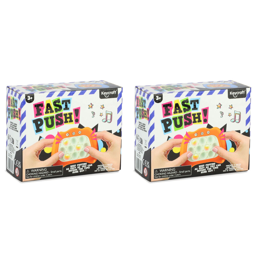 2PK Keycraft Fast Electronic Push Memory Game Sensory Fidget Toy - Assorted 3y+