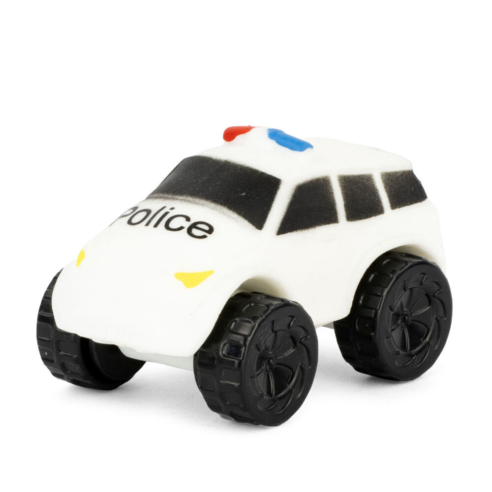 3PK Keycraft Stretch Wheels Police Car Stress Relief Toy - Assorted 3y+