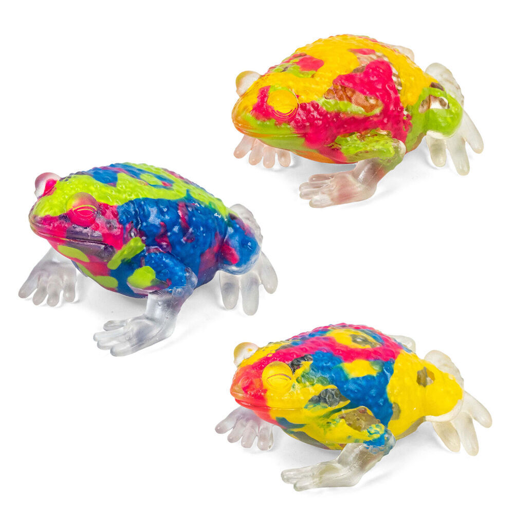 3PK Keycraft Inkerz Frog Squishy Tactile Toy - Assorted 3y+