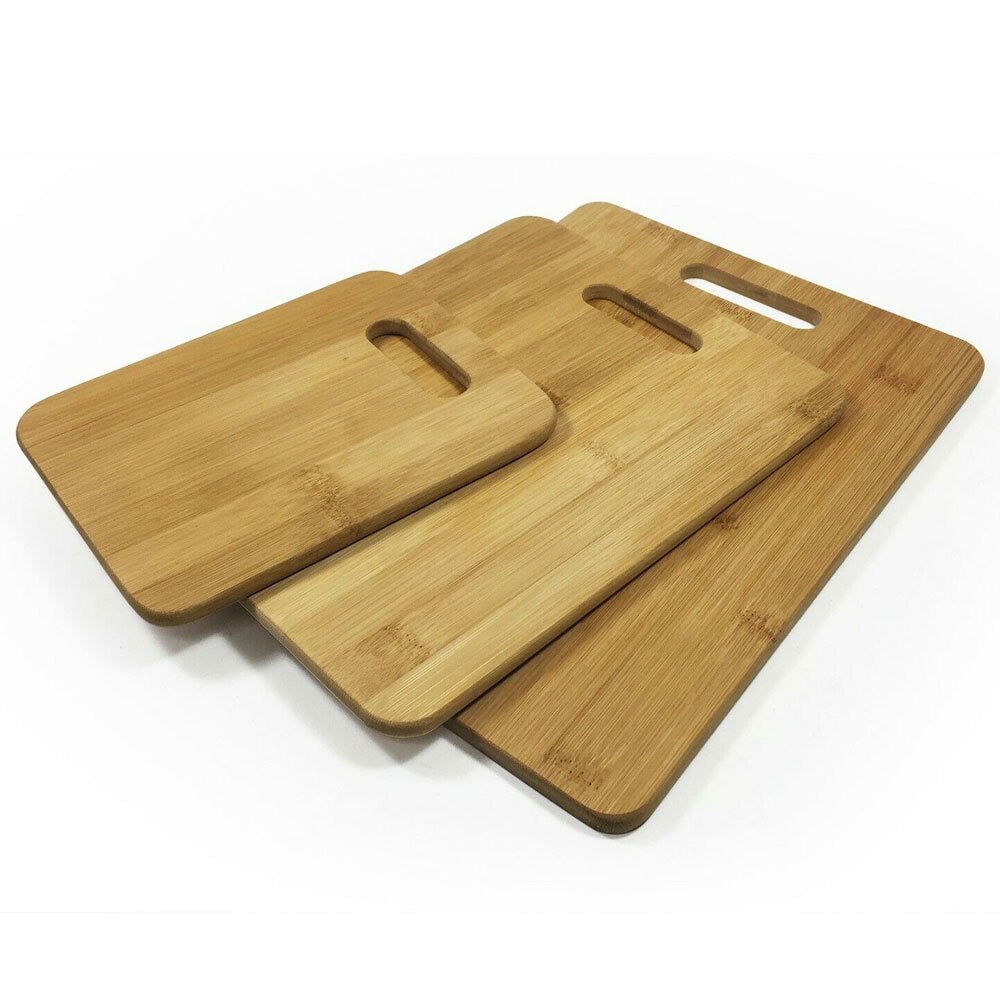 2x 3PK Bamboo Chopping & Serving Boards