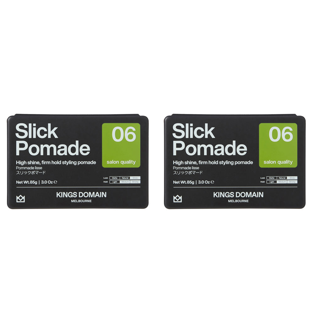 2PK Kings Domain Melbourne Slick Pomade Hair Care/Styling 85g
