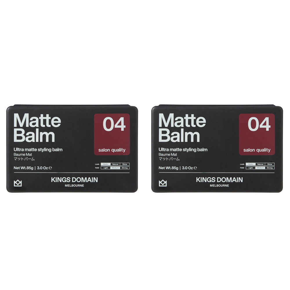 2PK Kings Domain Melbourne Matte Balm Hair Care/Styling 85g
