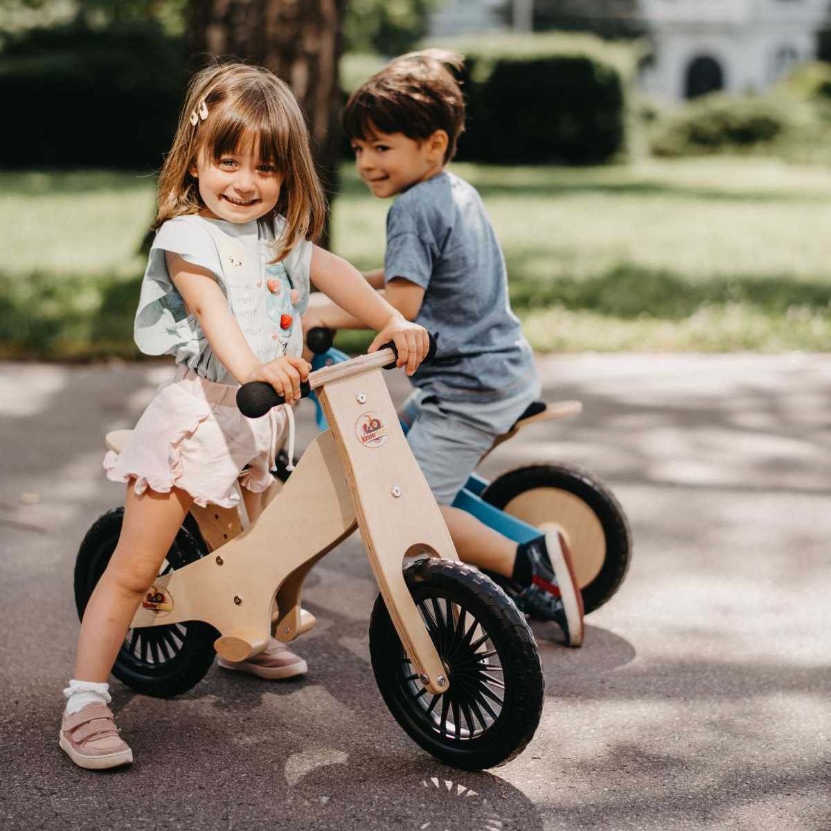Kinderfeets 84cm Wood Balance Bike Kids Ride-On Toys Natural 2y+