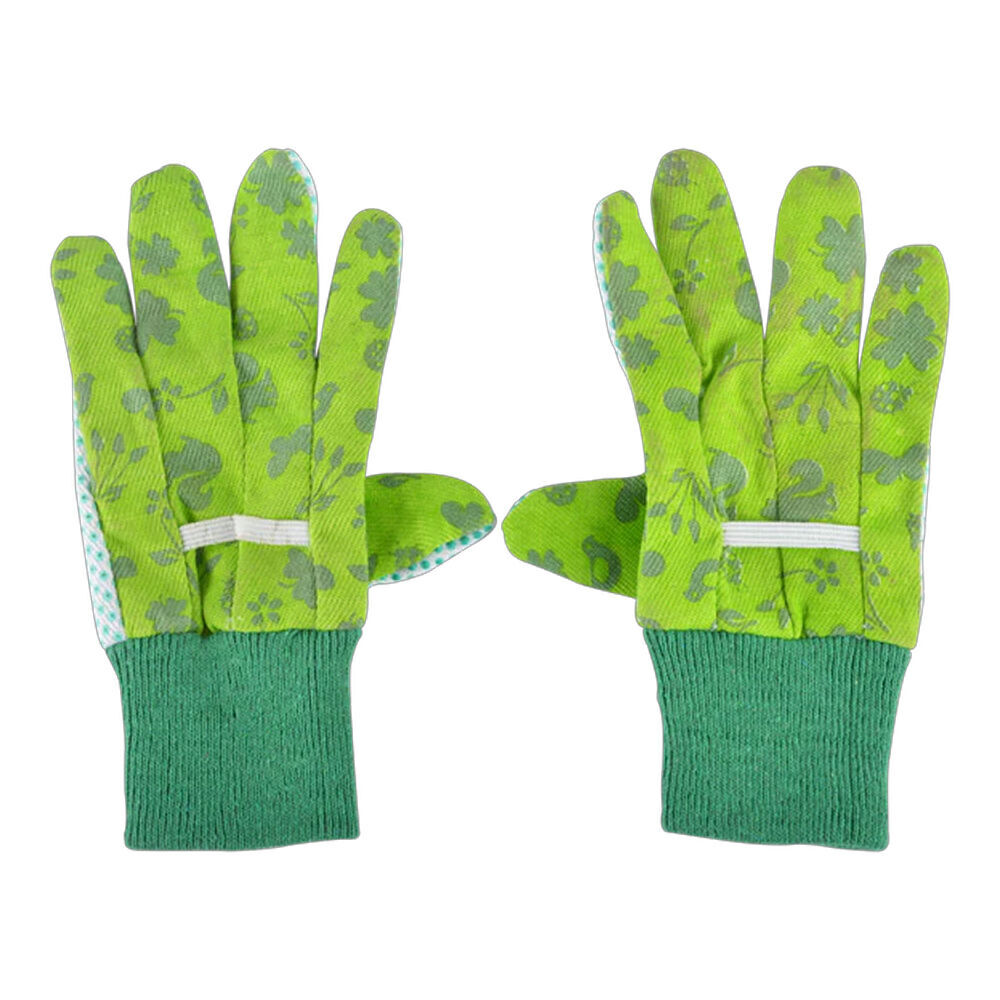 3PK Esschert Design Kids/Children's Gloves Pretend Play Gardening Toy Green