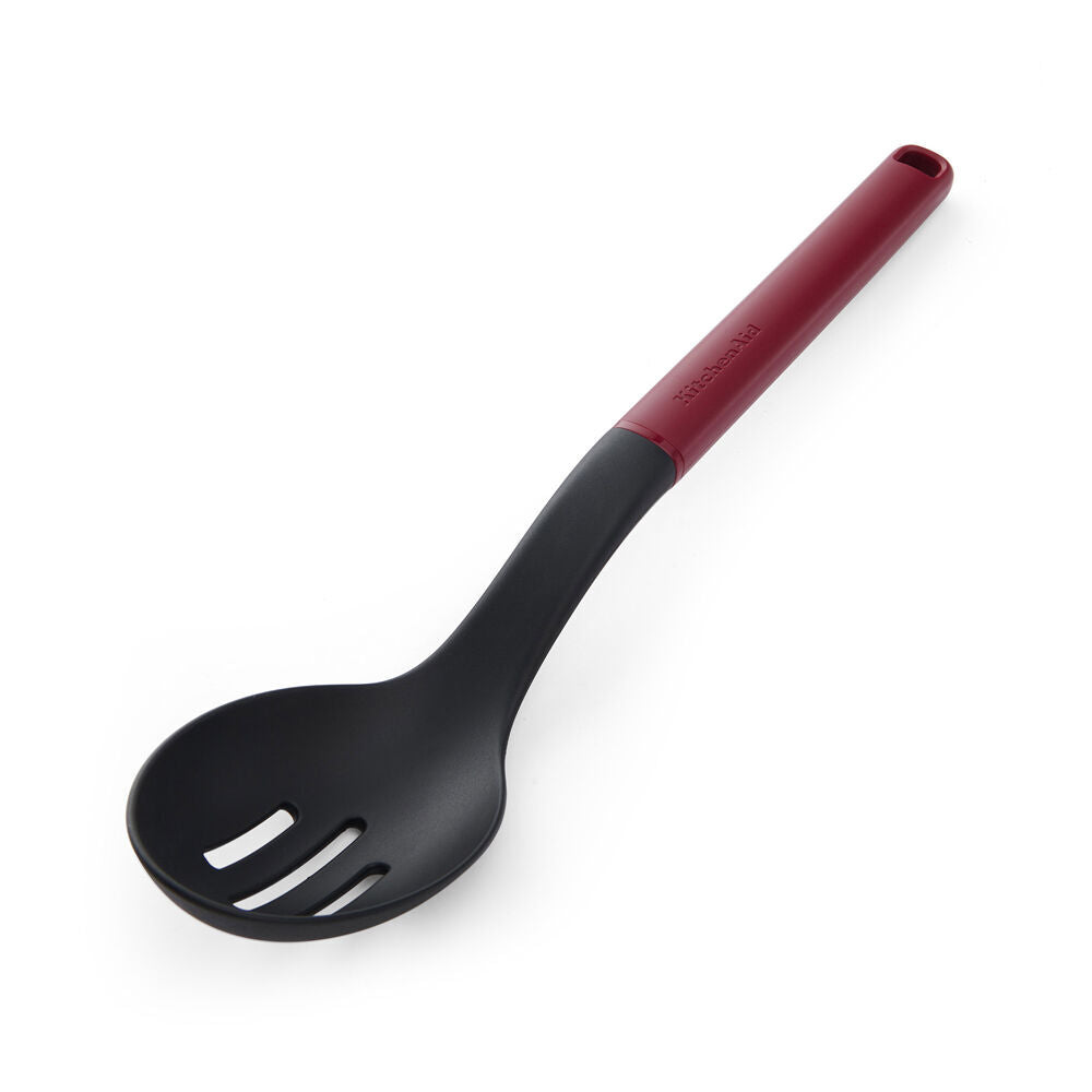 2PK KitchenAid Classic Slotted Nylon Cooking Spoon/Kitchen Utensil Empire Red