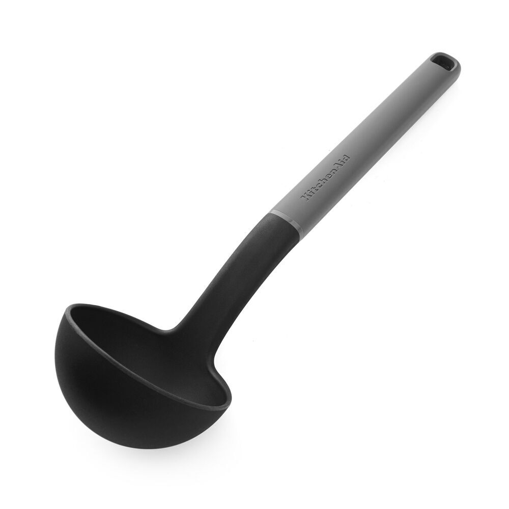 2PK KitchenAid Classic Nylon Serving Ladle/Spoon Cooking Utensil Charcoal Grey
