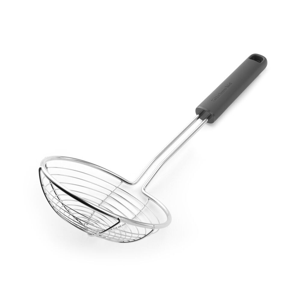 2PK KitchenAid Classic Wire Handheld Food Strainer Cooking Utensil Charcoal Grey