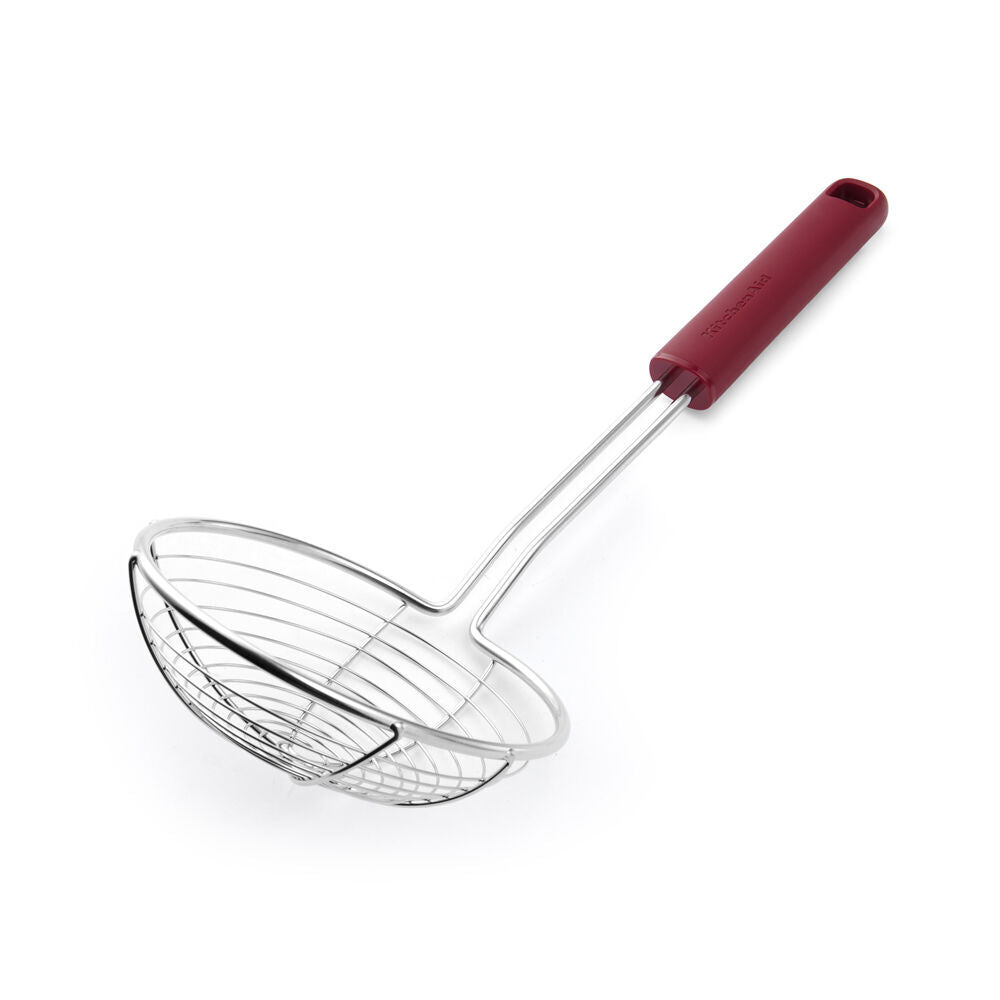 2PK KitchenAid Classic Wire Handheld Food Strainer Cooking Utensil Empire Red