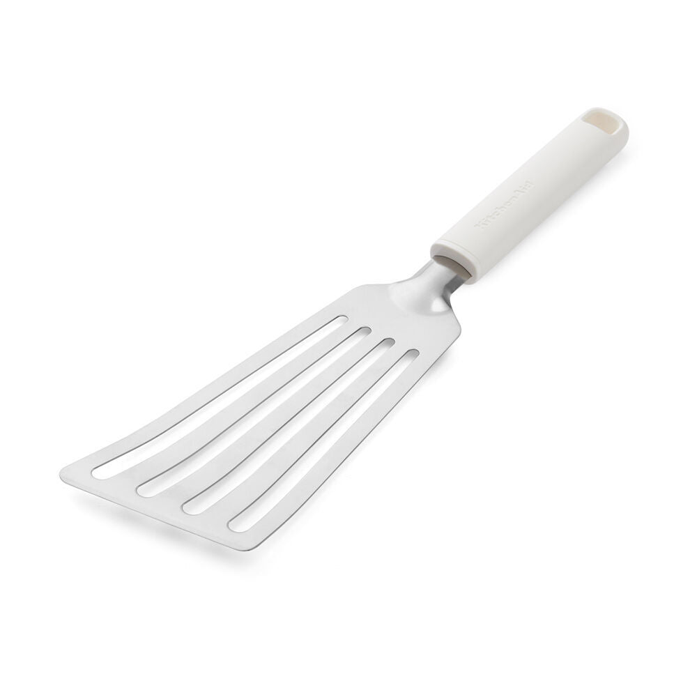 2PK KitchenAid Classic Metal Flexable Turner/Spatula Cooking Utensil Porcelain White