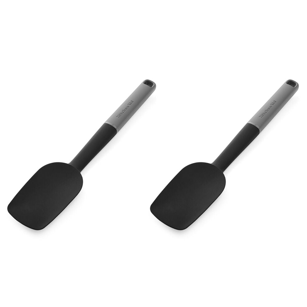 2PK KitchenAid Classic Silicon Spoon Spatula/Turner Cooking Utensil Charcoal Grey