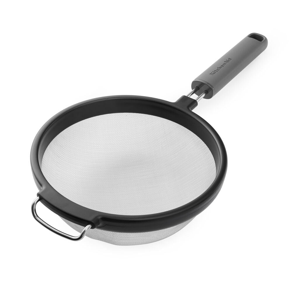 2PK KitchenAid Classic Wire Mesh Sieve/Strainer Cooking Utensil Charcoal Grey