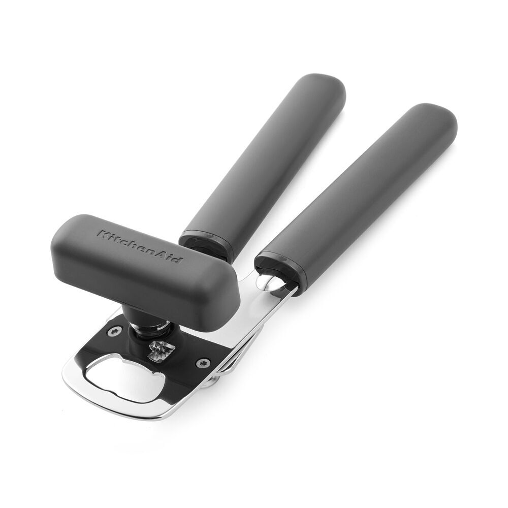 2PK KitchenAid Classic Multifunction Can Opener Kitchen Tool w/Bottle Charcoal Grey