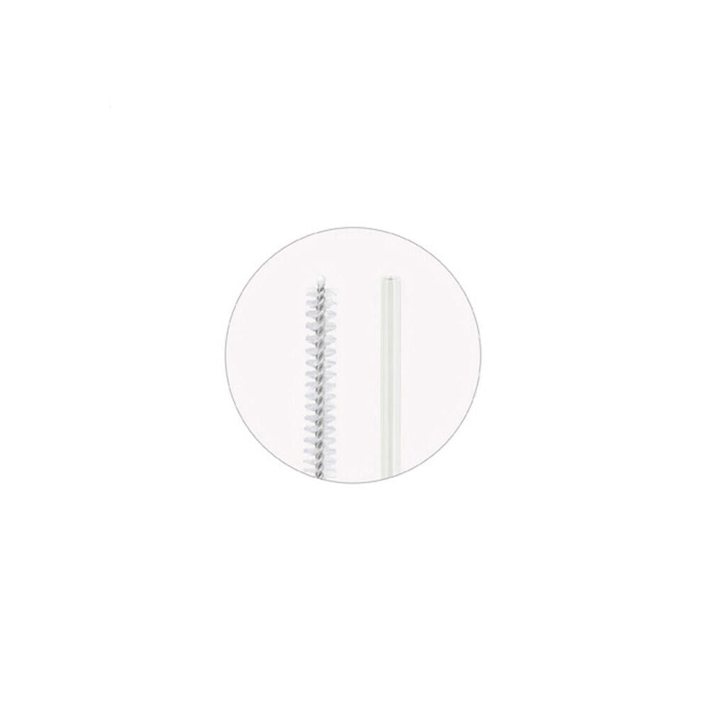 120pc Topchef Re-Usable Glass Drinking Straight Straws & Brush - Clear