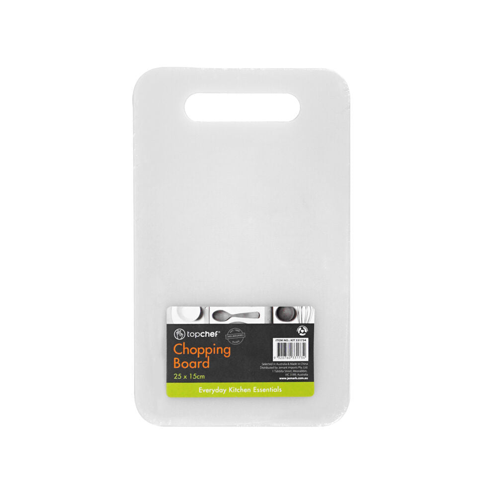 6PK Topchef Compact Chopping Board Small 25x15cm - White