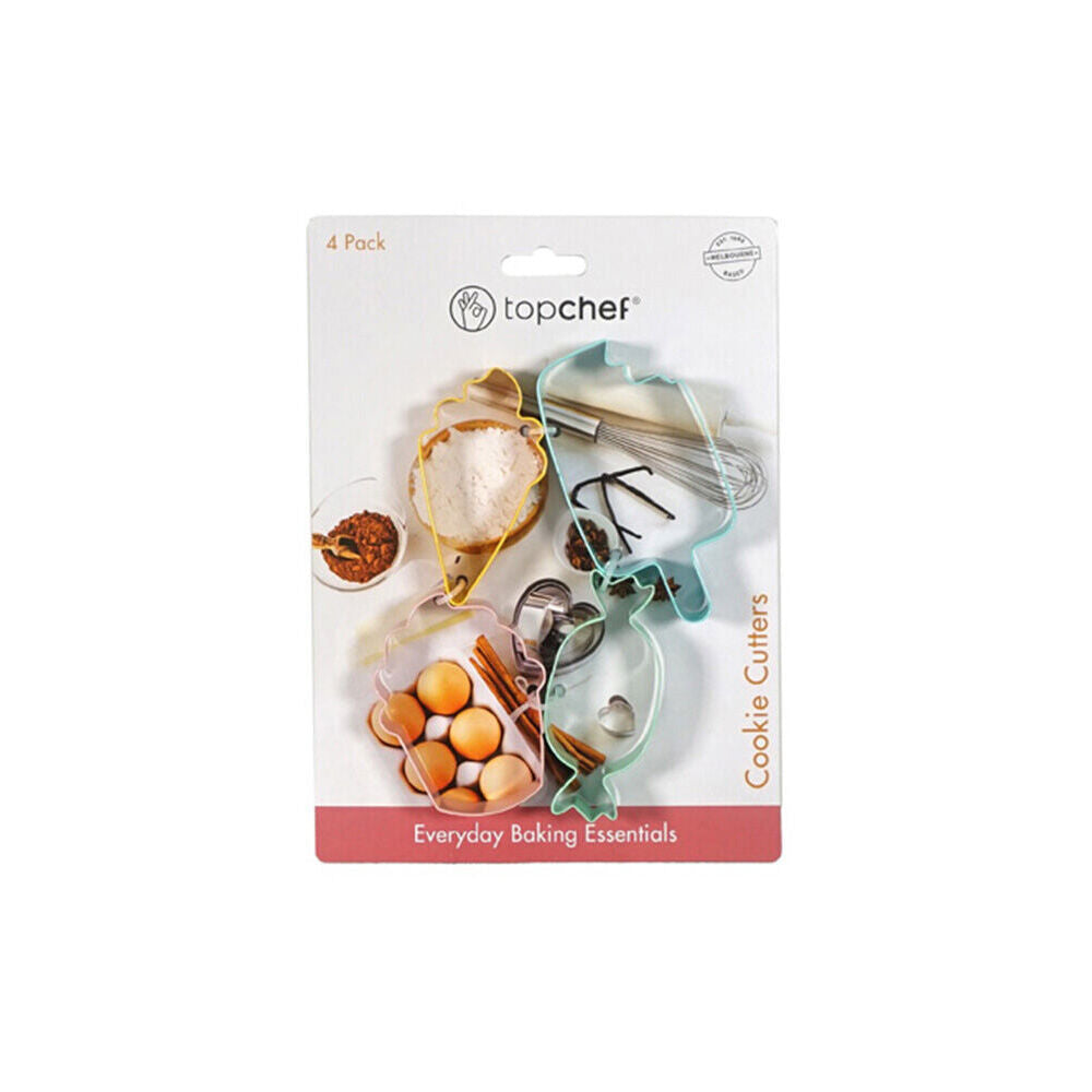 8pc Topchef Stainless Steel Cookie/Pastry Cutter Set - Dessert