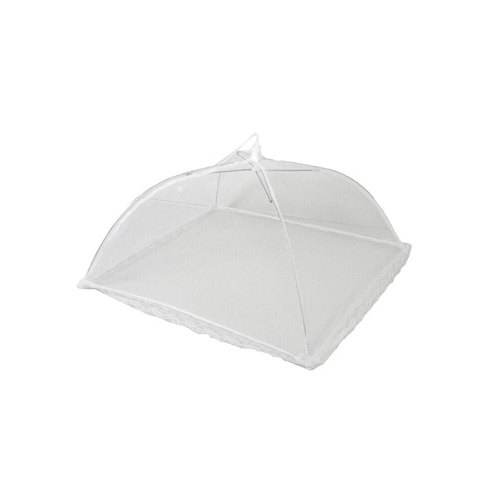 8x TopChef Plastic Mesh Food Cover Tent 45x45cm - White