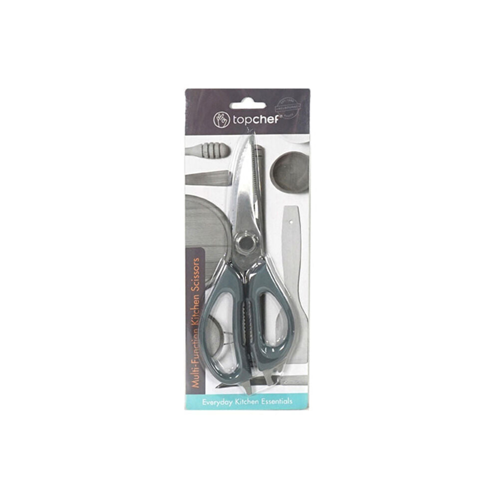 3x TopChef Multi-Function Steel/Plastic Kitchen Scissor 1222x8cm