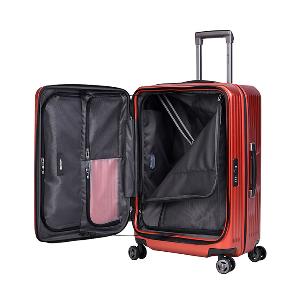 Eminent 24 Trolley Case Wheeled Suitcase - Antique Wine