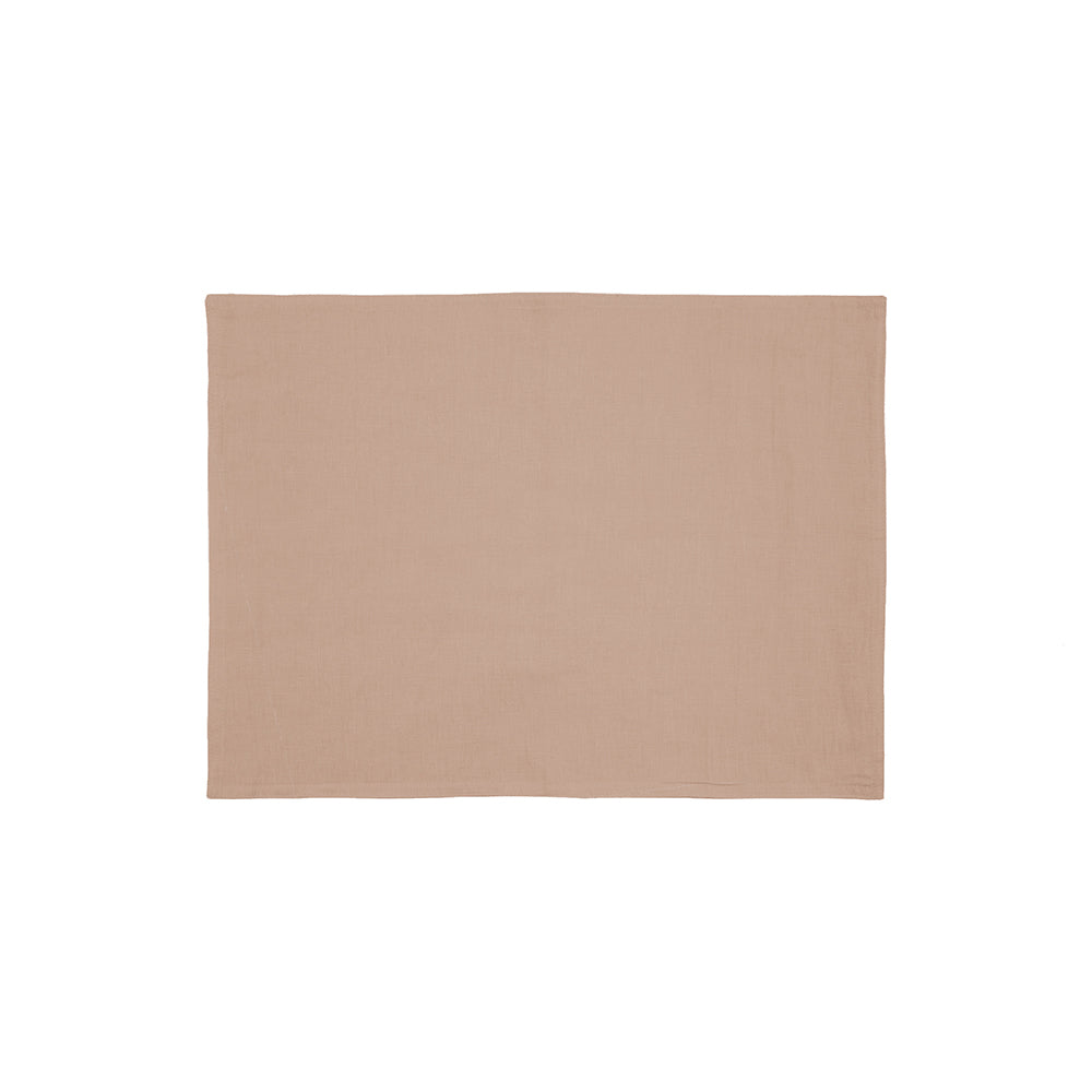4PK Bambury Tableware/Dinnerware Linen Placemat 33x45cm Tea Rose Home Decor
