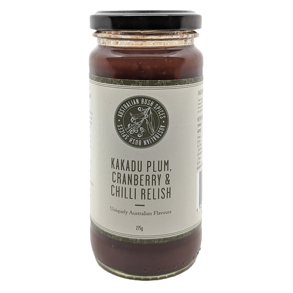2PK Australian Bush Spices Kakadu Plum, Cranberry & Chilli Relish 275g