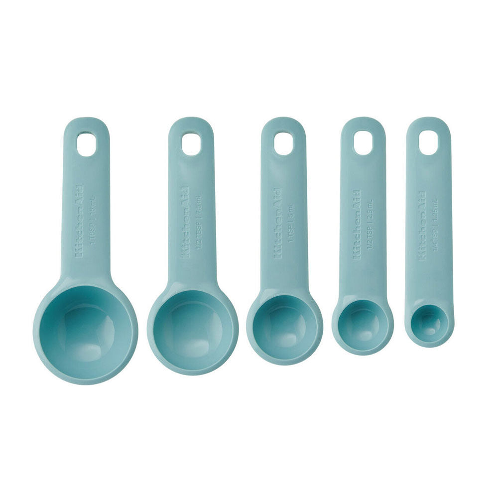 5pc KitchenAid Plastic Measuring Spoon Set Kitchen Utensils - Mineral Water