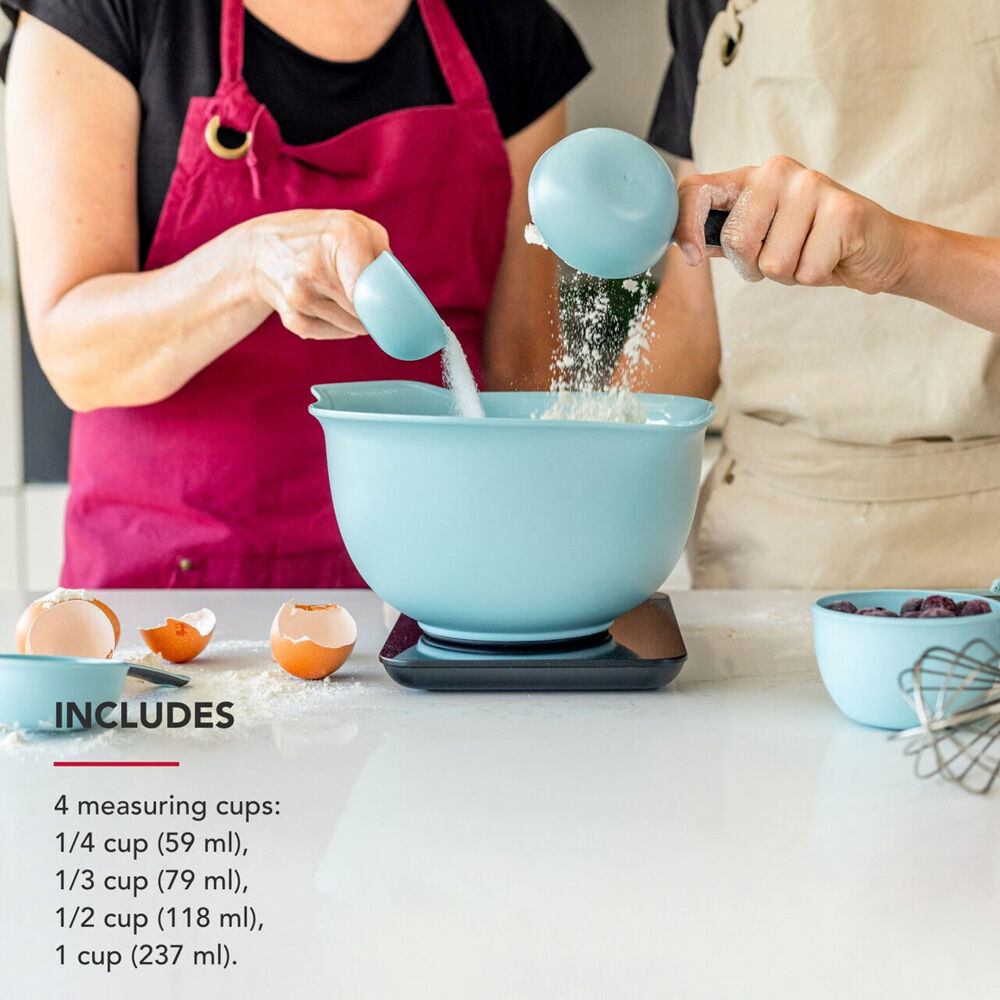 4pc KitchenAid Plastic Measuring Cup Set - Mineral Water