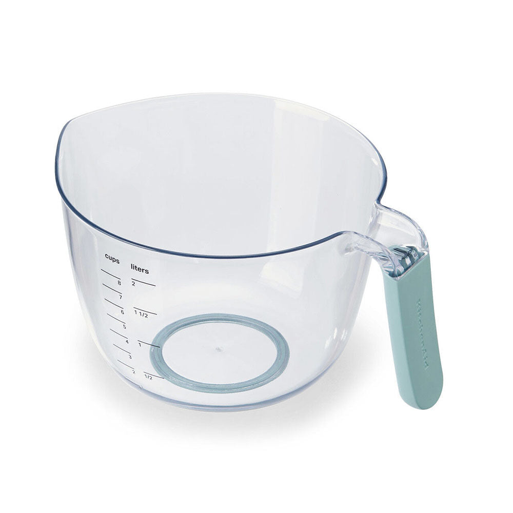 KitchenAid Plastic Mixing & Measuring Bowl w/ Handle - Mineral Water