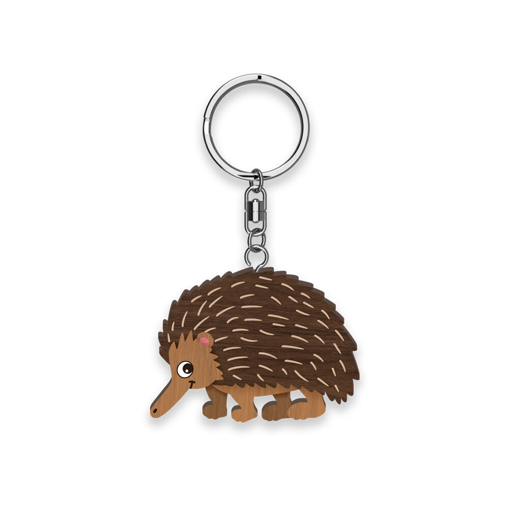 6pc LMD Echidna/Possum Handmade Hanging Keyring Keychain Combo Set