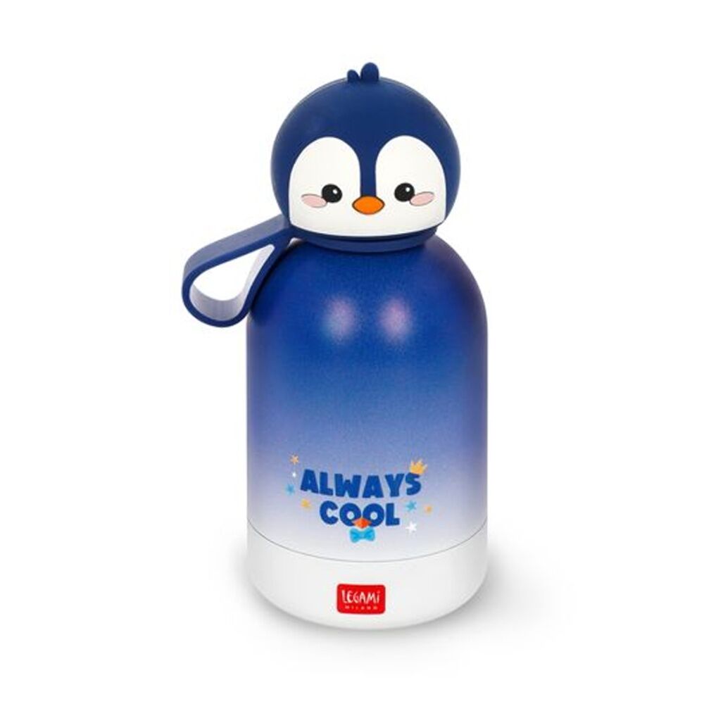 Legami BFF Kids Bottle Penguin Theme Vacuum Flask 12Hr Hot 24Hr Cold 310ml