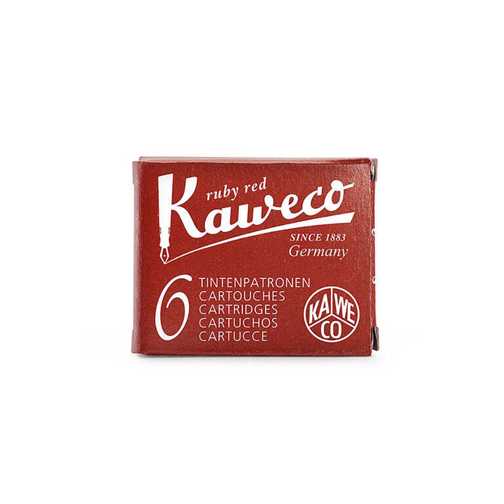 4x 6pc Kaweco Fountain Pen Ink Cartridges Office Stationery - Red