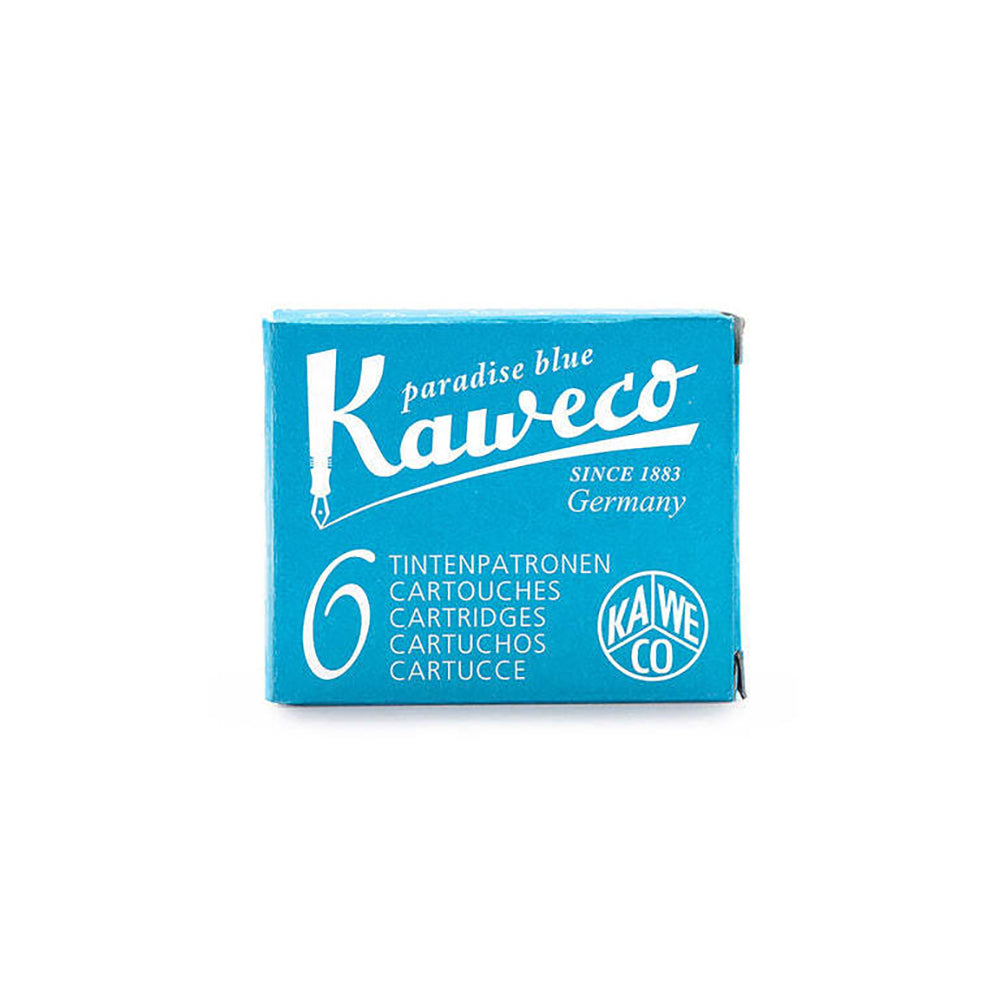 4x 6pc Kaweco Fountain Pen Ink Cartridges Set - Turquoise