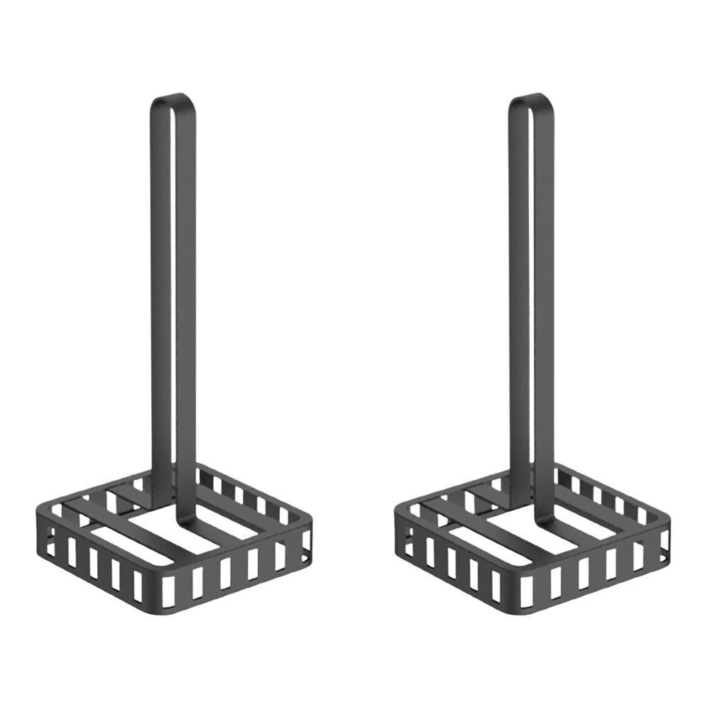 2PK Hudson Wireware Range Mesh Paper Roll Stand Holder 29cm Black
