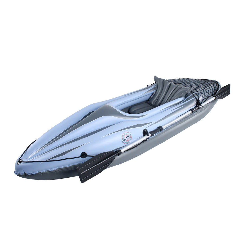 Inflatable Kayak 274cm Single Seat – Hacienda Blow Up Kayak w/ Oar & Pump