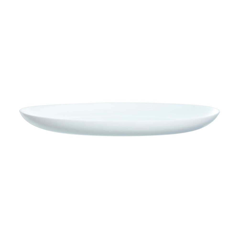 2PK Luminarc Diwali Oval Platter 33x25x1cm Serveware Opal Glass White