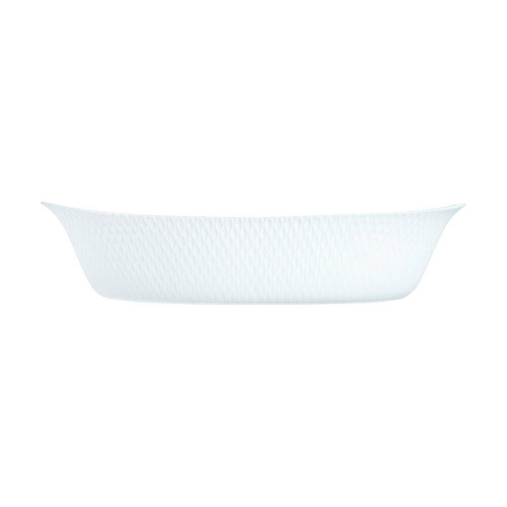 Luminarc Smart Wavy Oval Baking Dish 32x20cm Bakeware Opal Glass White