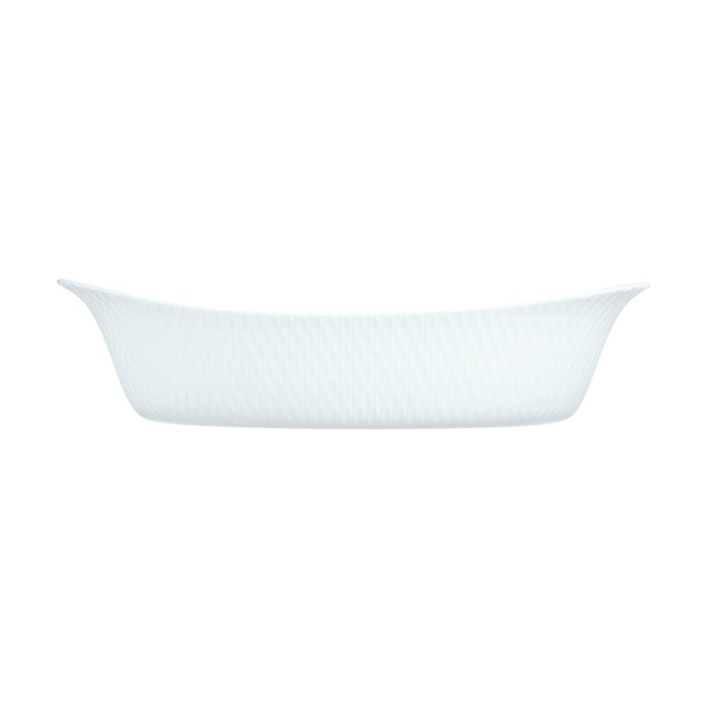 Luminarc Smart Wavy Oval Baking Dish 29x17cm Bakeware Opal Glass White