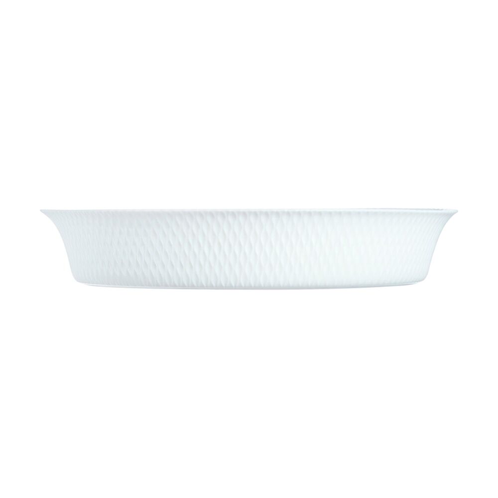 Luminarc Smart Wavy Baking Tart Dish 28x5cm Bakeware Opal Glass White