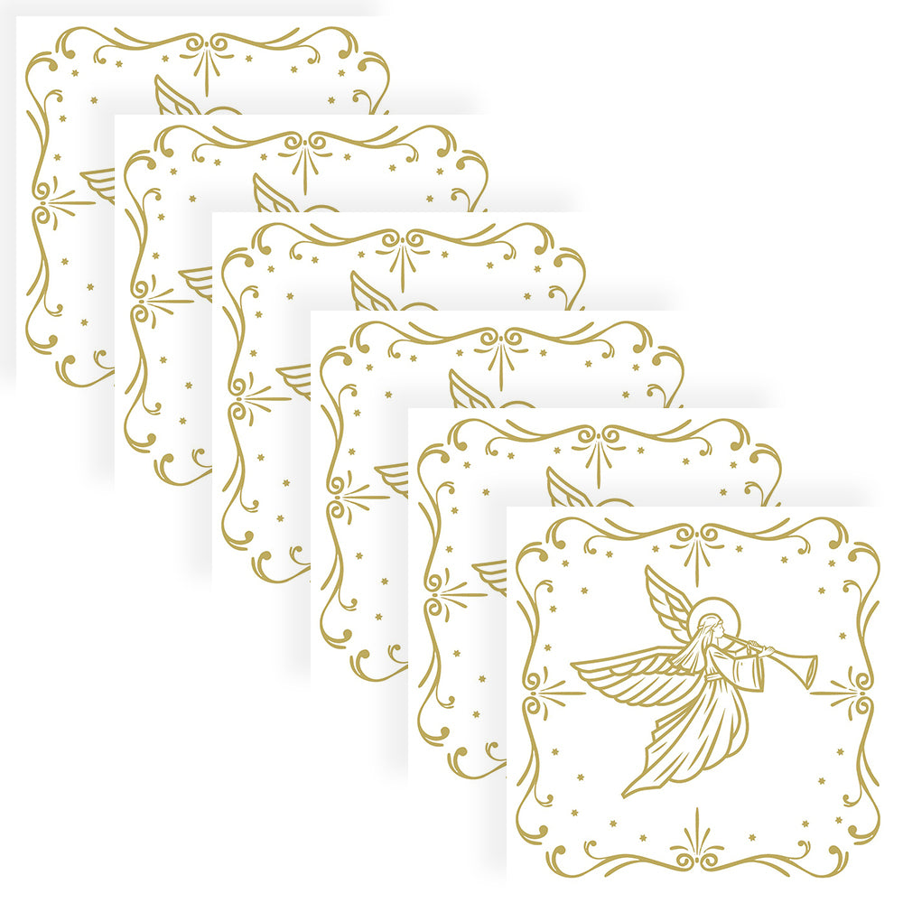 120pc Paper+Design Luncheon 3-Ply Napkin 33x33cm - Angel Deco