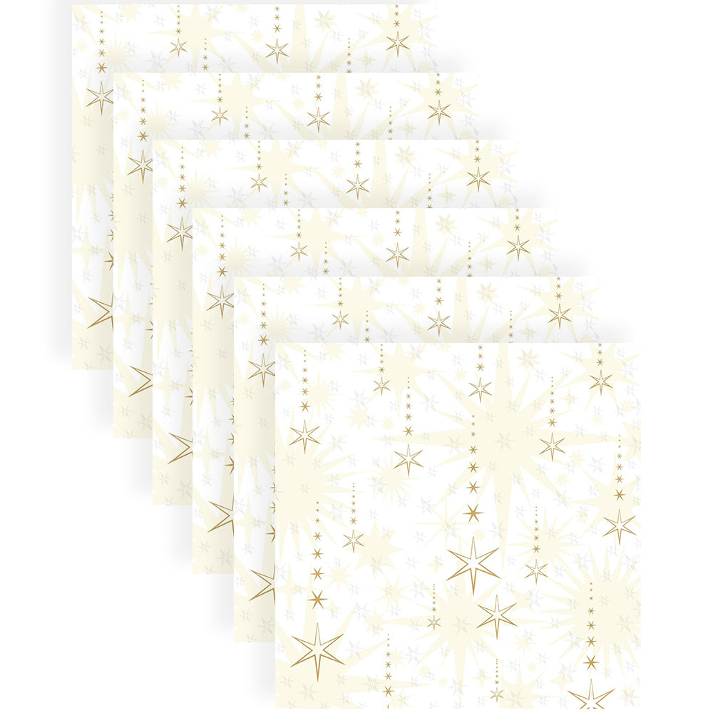 120pc Paper+Design Luncheon 3-Ply Napkin 33x33cm - Sprinkle Rain