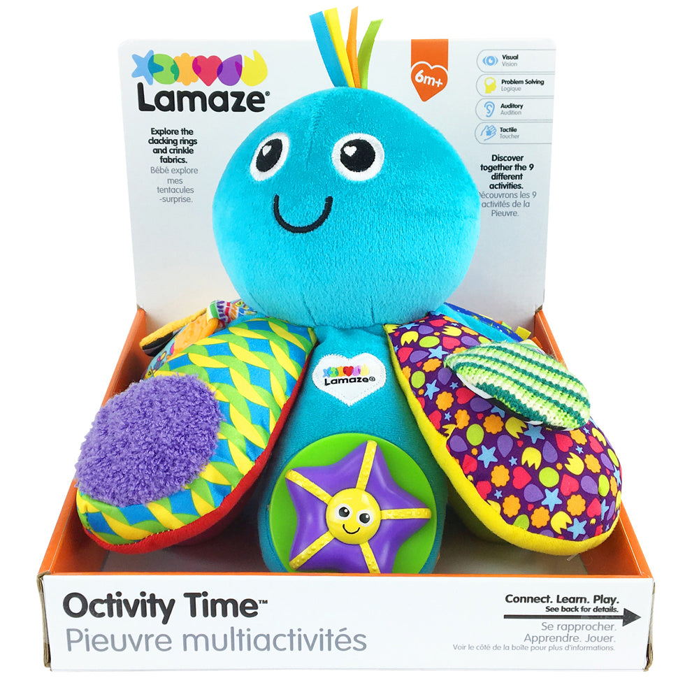 Lamaze 22x21cm Octivity Time Activity Plush Toy Baby/Toddler 6m+