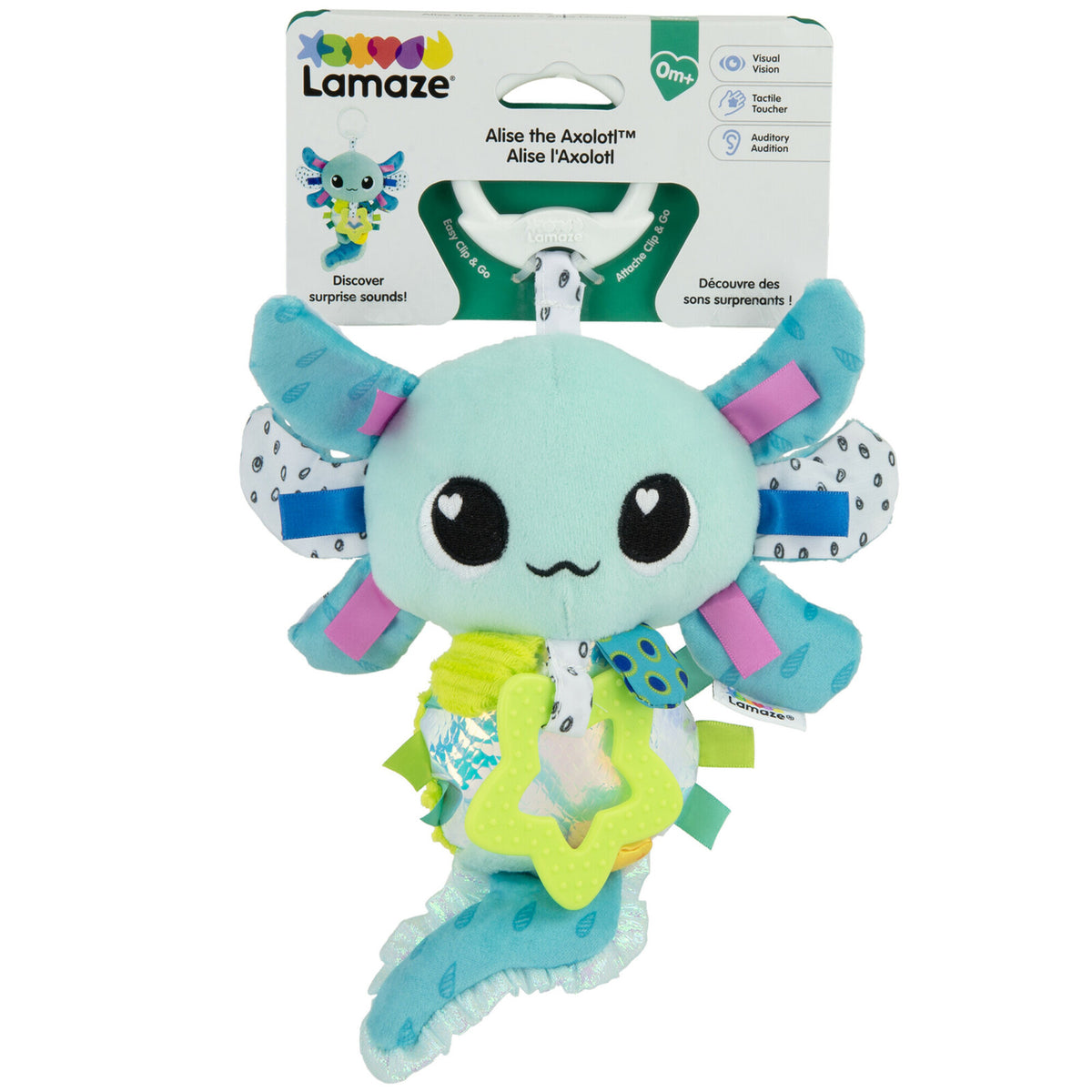 Lamaze Alise the Axolotl Clip & Go Kids/Childrens Toy 0+