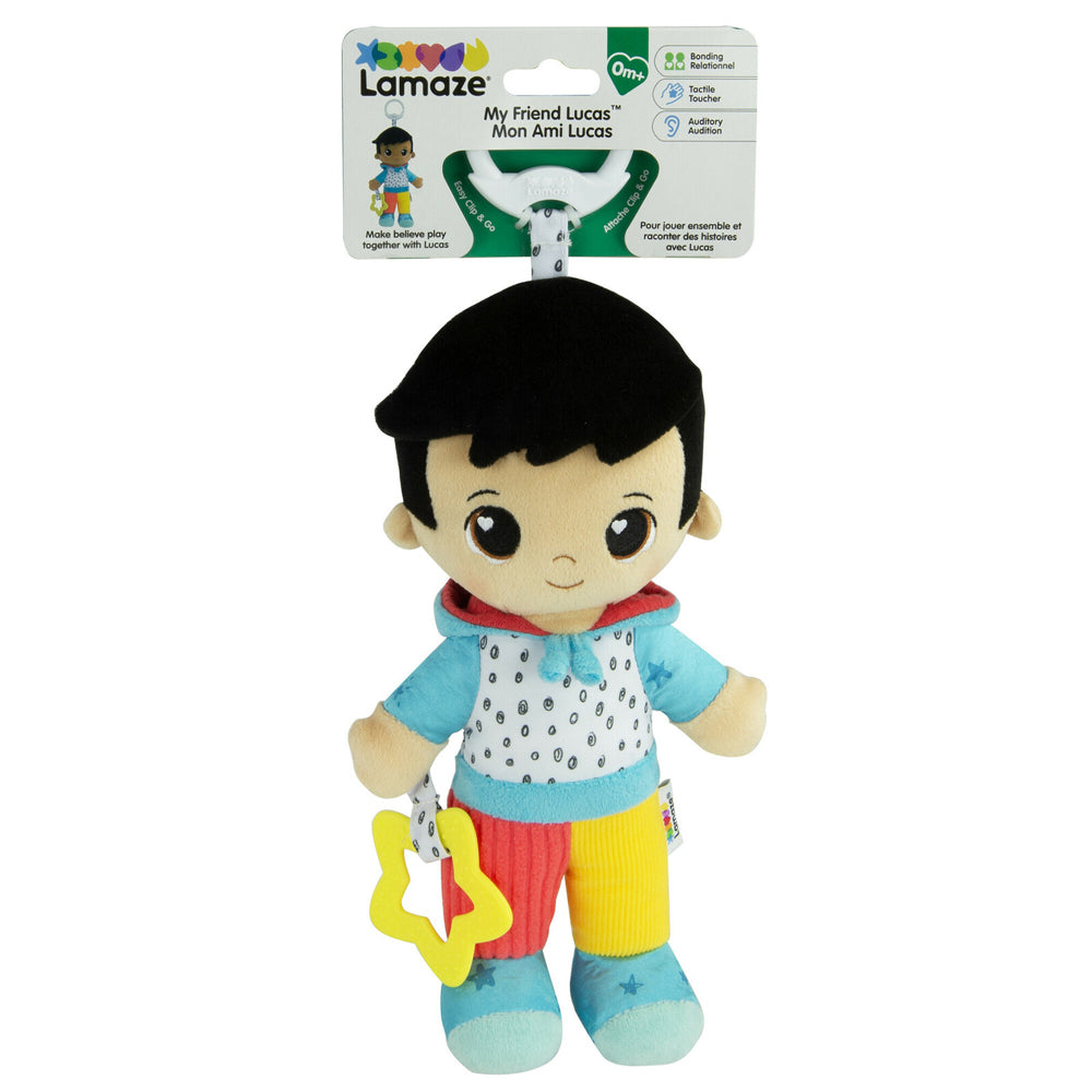 2PK Lamaze My Friend Lucas Clip & Go Kids/Childrens Toy 0+