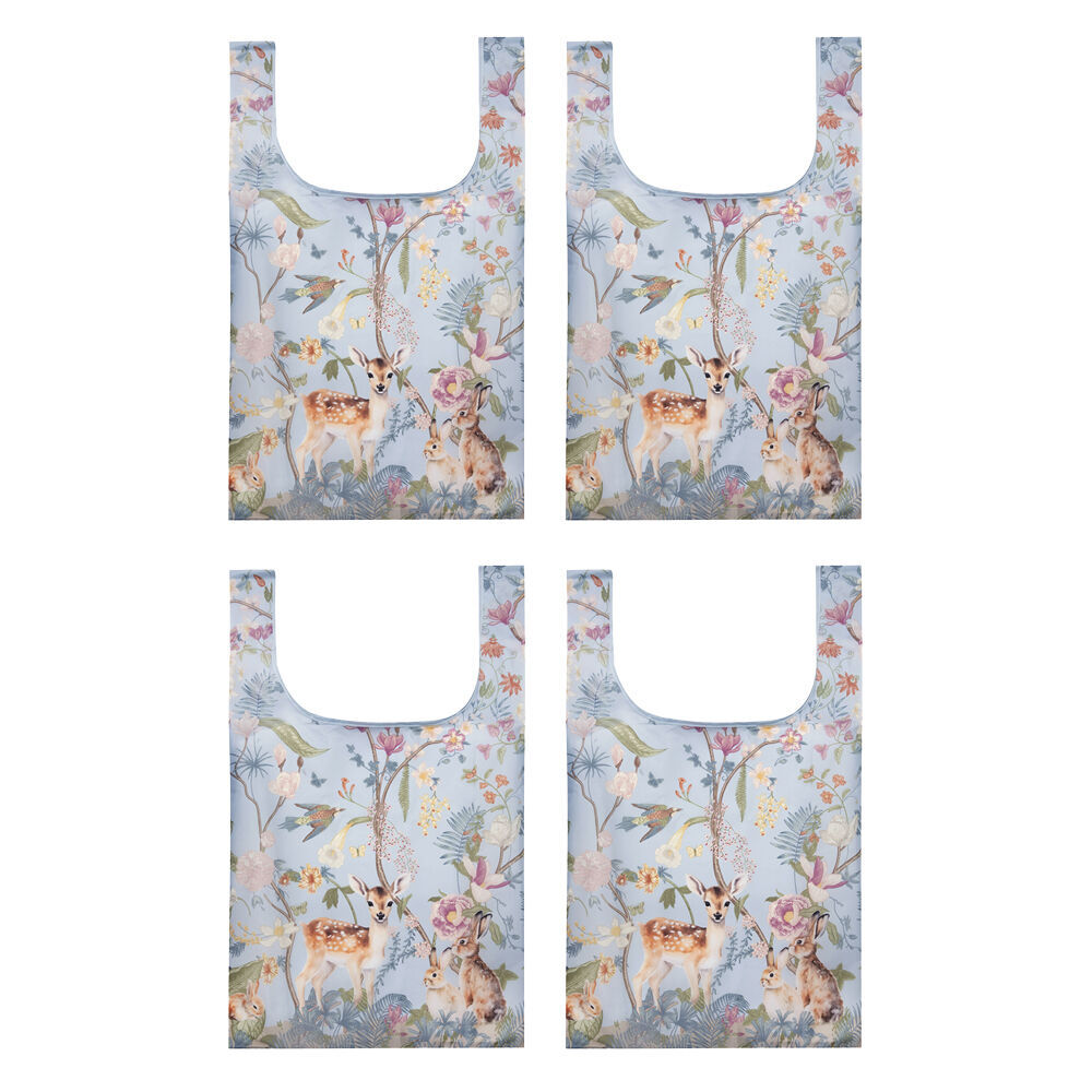 4PK Ashdene Reusable Enchanted Forest Grocery Storage Shopping Bag 36x64cm